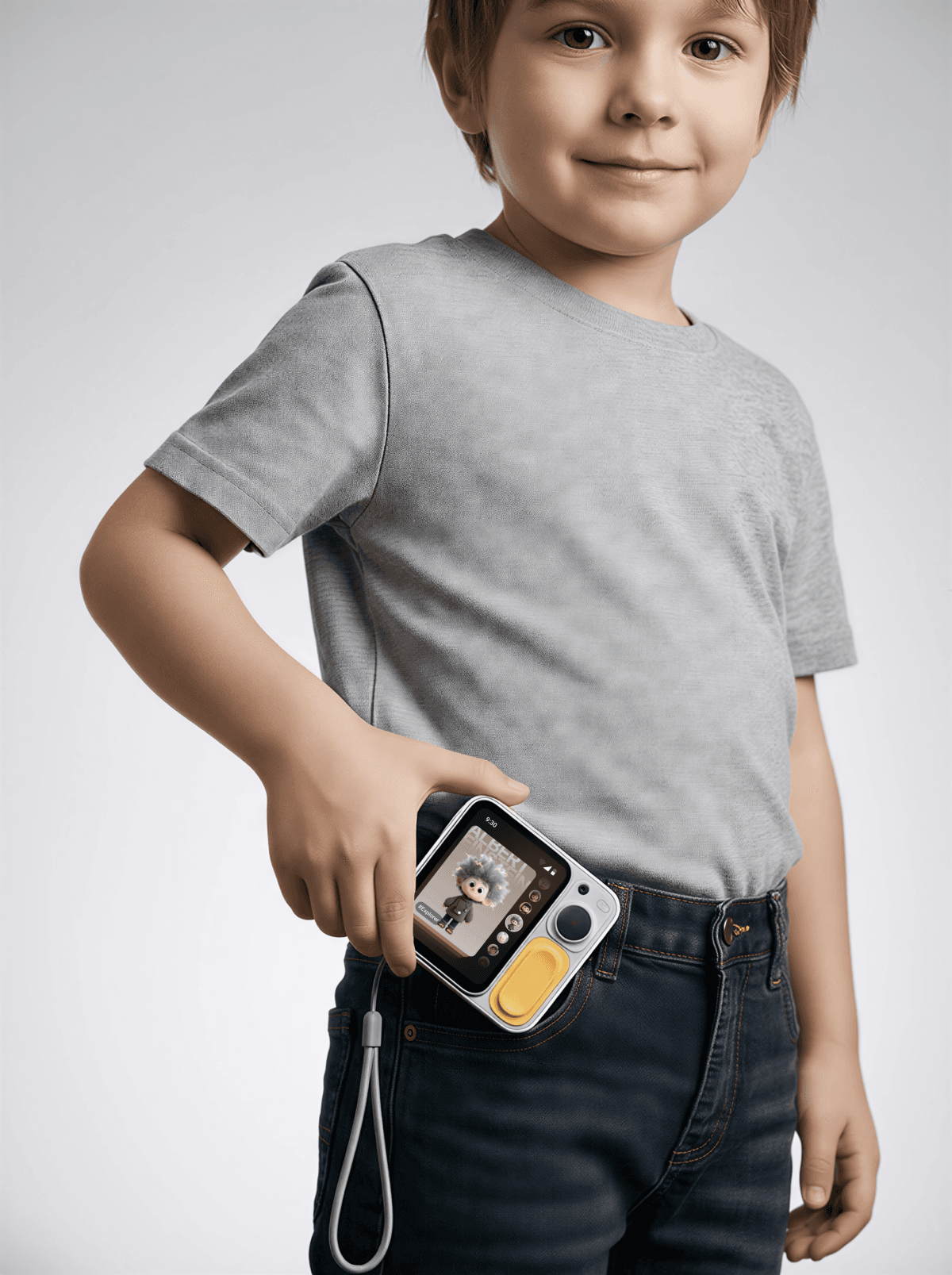 Luka AI Cube in pocket - portable learning